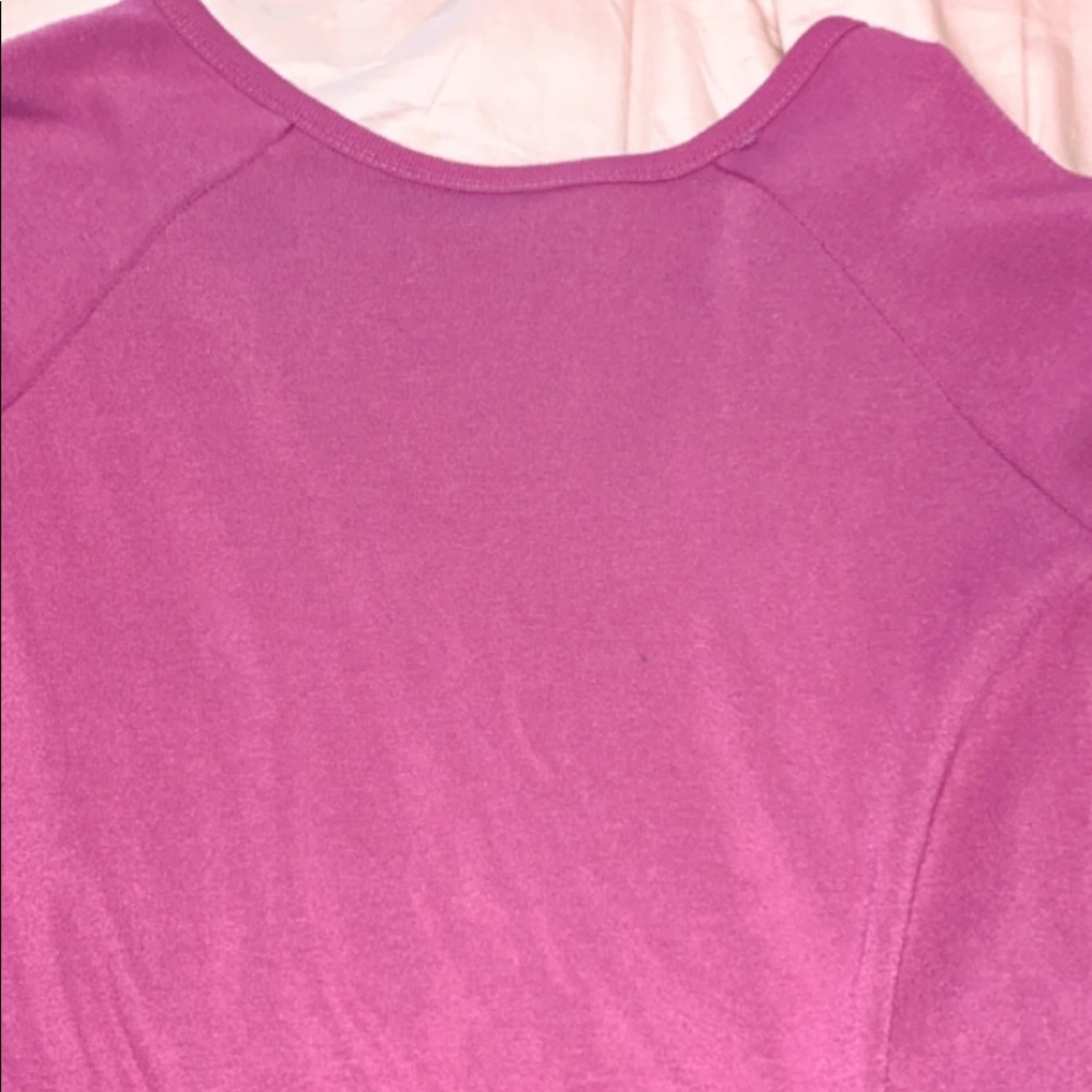 magenta criss cross sweater